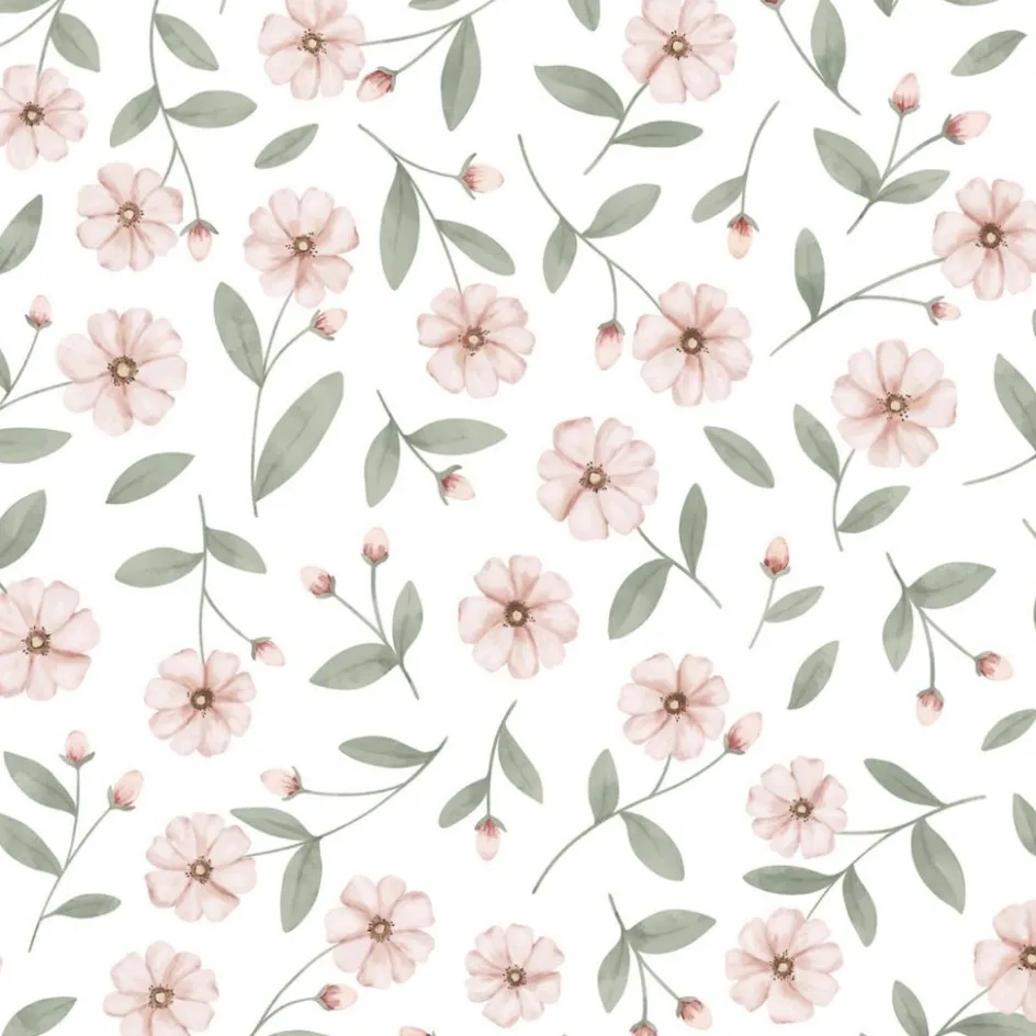 Papier peint Eclat et boutons de fleurs (50 cm x 10 m)|Lilipinso Online