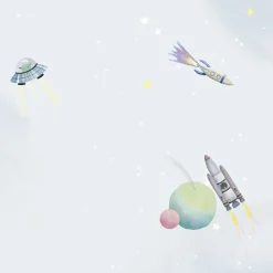 Sale Mimi'lou Papier peint Espace (10 mètres)