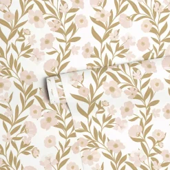 Hot Lilipinso Papier peint Guirlandes de fleurs (50 cm x 10 m)