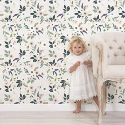 Online Lilipinso Papier peint intissé Wonderland anémones fond poudré (10 m)