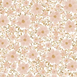 Outlet Lilipinso Papier peint Les fleurs fond blanc (50 cm x 10 m)