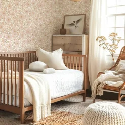 Outlet Lilipinso Papier peint Les fleurs fond blanc (50 cm x 10 m)