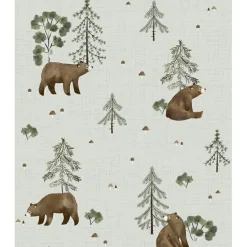 Clearance Lilipinso Papier peint Mountain & bears (50 cm x 10 m)
