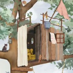 Papier Peint Panorama Ma cabane L (250 x 200 cm)|Mimi'lou Sale