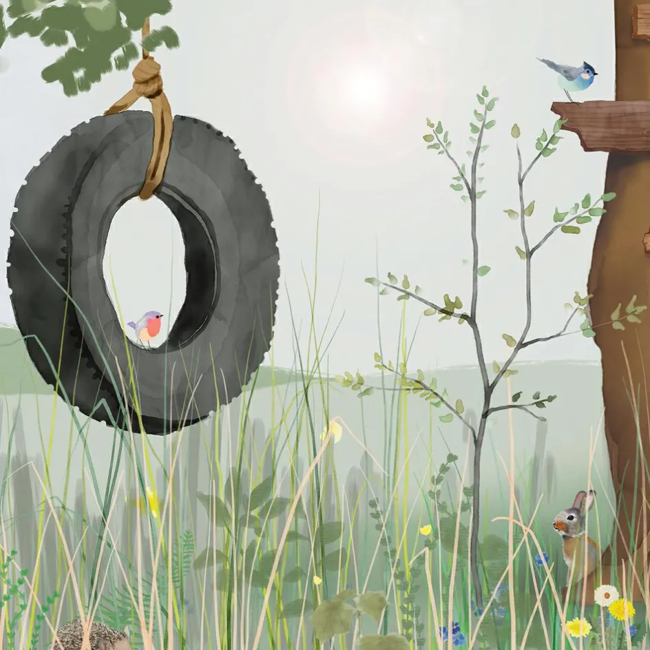 Papier Peint Panorama Ma cabane L (250 x 200 cm)|Mimi'lou Sale