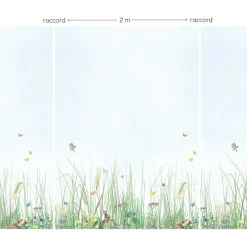 Papier Peint Panorama Mon jardin L (250 x 200 cm)|Mimi'lou Clearance