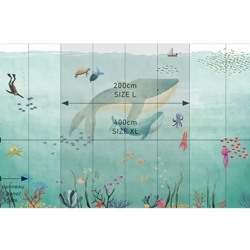 Papier Peint Panorama Océan XL (250 x 400 cm)|Mimi'lou