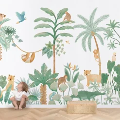 Outlet Lilipinso Papier peint panoramique Aventure dans la jungle