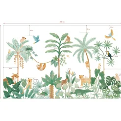Outlet Lilipinso Papier peint panoramique Aventure dans la jungle