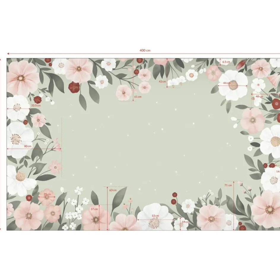 Clearance Lilipinso Papier peint panoramique Harmonie florale