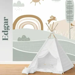 Papier peint panoramique Edgar le renard|Charlie et Suzie New