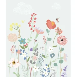 Online Mimi'lou Papier peint panoramique Fleurs des champs (250 x 200 cm)