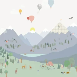 Outlet Mimi'lou Papier peint panoramique Montagne (250 x 200 cm)