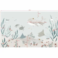 Online Lilipinso Papier peint panoramique Ocean field (400 x 248 cm)