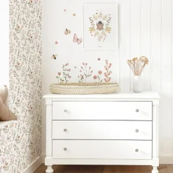 Online Lilipinso Papier peint Papillons et fleurs (50 cm x 10 m)