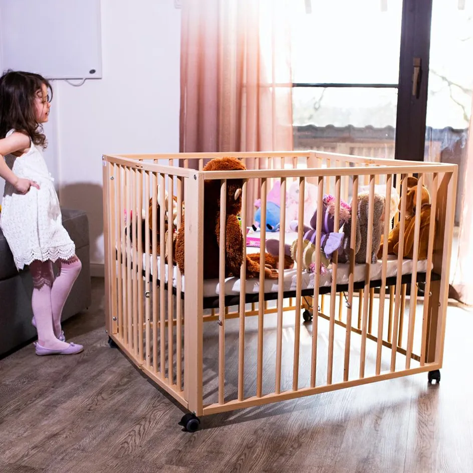 Outlet Tissi Parc bébé pliant Moritz Natural (89 x 95 cm)