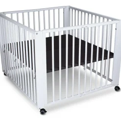 Parc bébé pliant Moritz White (89 x 95 cm)|Tissi Clearance
