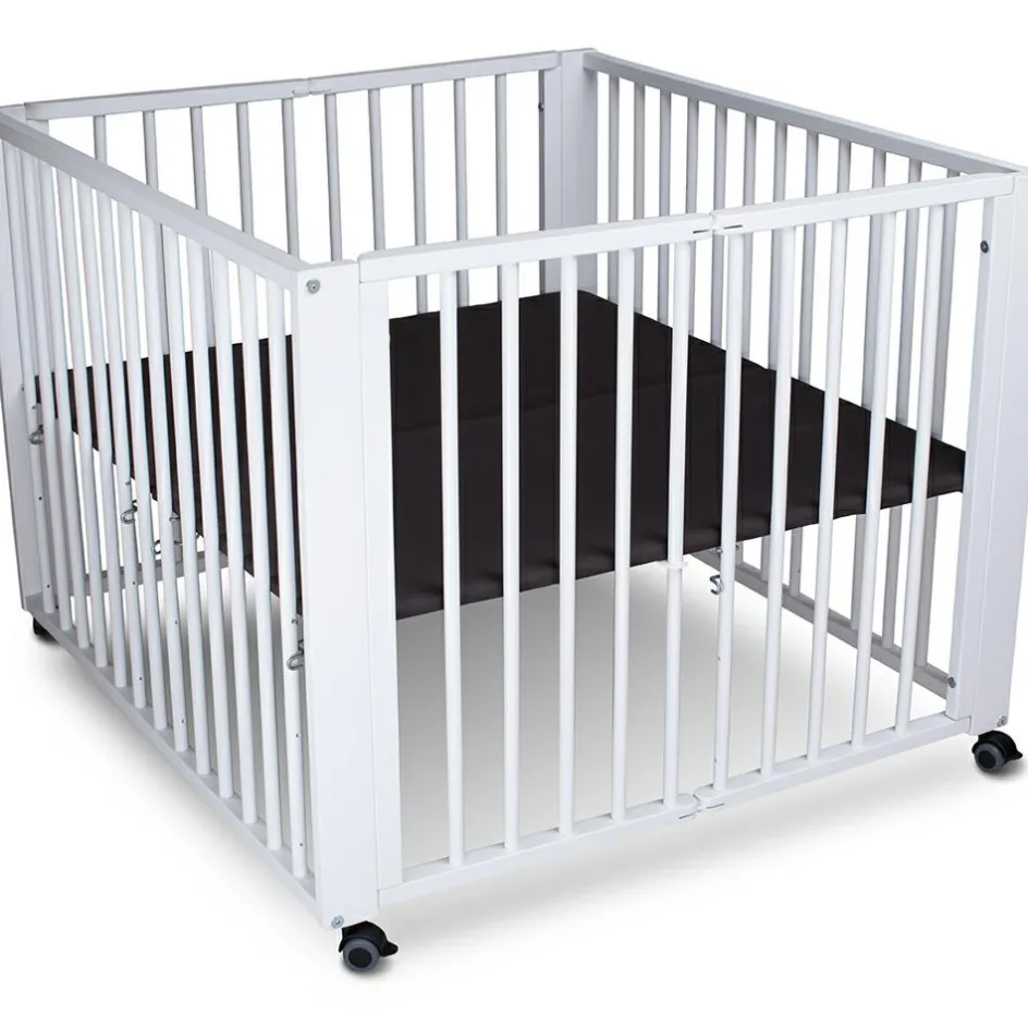 Parc bébé pliant Moritz White (89 x 95 cm)|Tissi Clearance