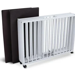 Parc bébé pliant Moritz White (89 x 95 cm)|Tissi Clearance