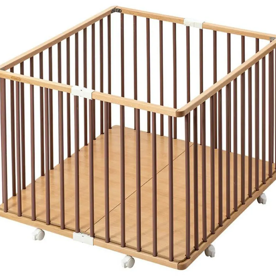 Parc pliant carré en bois Gaby hybride vieux rose|Combelle Hot