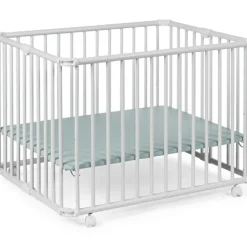 Discount Geuther Parc pliant Lucilee + blanc avec fond vert d'eau (76 x 97 cm)