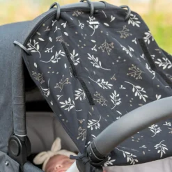 Clearance Dooky Pare-soleil universel Romantic Leaves Noir