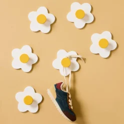 Patères murales Fleur Blanches (3 pièces)|Kid's Concept Discount