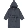 Lässig Peignoir en mousseline de coton bleu marine (2-3 ans)