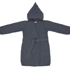 Lässig Peignoir en mousseline de coton bleu marine (2-3 ans)
