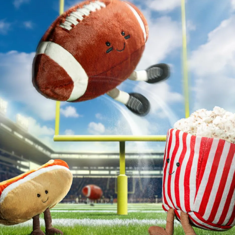 Discount Jellycat Peluche Amuseable Ballon de football américain (28 cm)