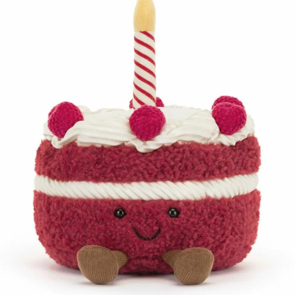 Discount Jellycat Peluche Amuseable Gâteau d'anniversaire Cerise (13 cm)