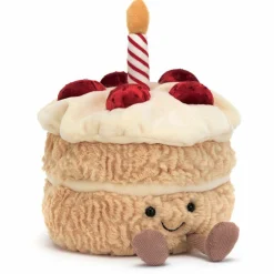 Peluche Amuseable Gâteau d'anniversaire (16 cm)|Jellycat Discount
