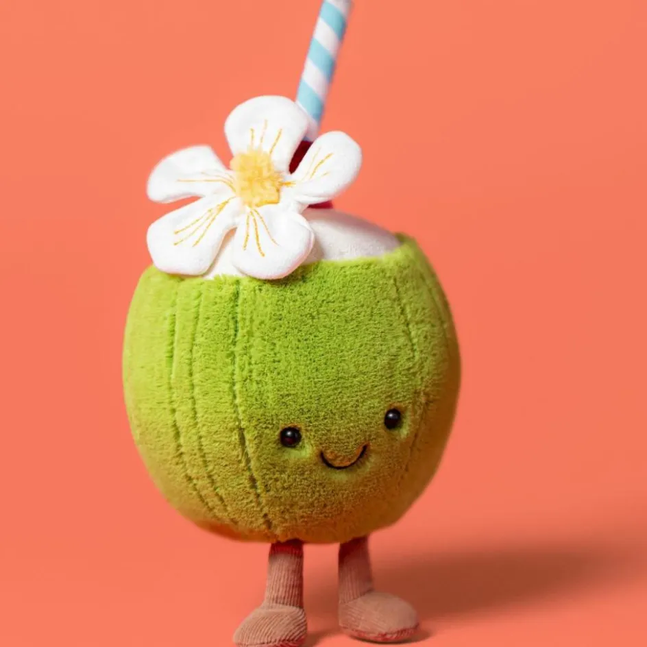 Peluche Amuseable Noix de Coco Aruba (15 cm)|Jellycat New