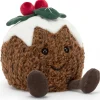 Peluche Amuseable Pudding de Noël (17 cm)|Jellycat Best