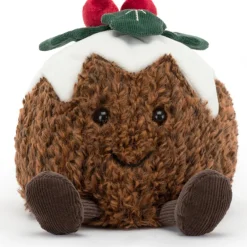 Peluche Amuseable Pudding de Noël (17 cm)|Jellycat Best