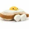Peluche Amuseable Toast Egglantine sur pain grillé (16 cm)|Jellycat New