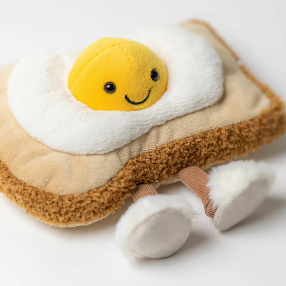 Peluche Amuseable Toast Egglantine sur pain grillé (16 cm)|Jellycat New