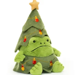Outlet Jellycat Peluche Arbre de Noël Ricky la grenouille (29 cm)