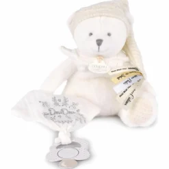 Online Doudou et Compagnie Peluche attache-sucette Ours Pantin Argent (20 cm)