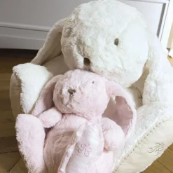 Peluche Augustin le lapin rose (12 cm)|Tartine et Chocolat Best