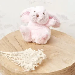 Peluche Augustin le lapin rose (12 cm)|Tartine et Chocolat Best