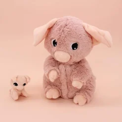 Outlet Les Déglingos Peluche Barbekiou maman et bébé Les Ptipotos Rose (25 cm)
