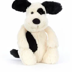 Peluche Bashful Chien noir et crème (31 cm)|Jellycat New