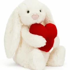 Hot Jellycat Peluche Bashful Lapin avec Coeur Original (31 cm)