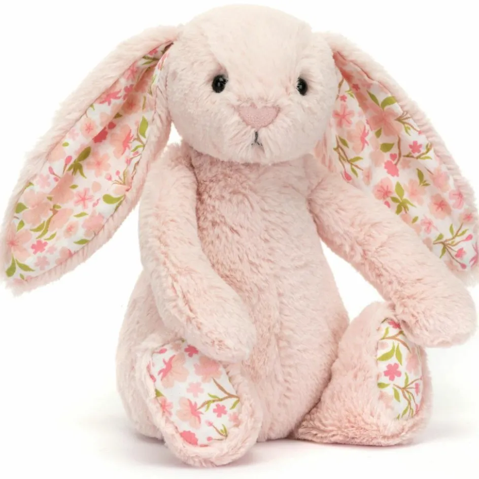 Peluche Bashful Lapin en fleurs Cerise (18 cm)|Jellycat Sale