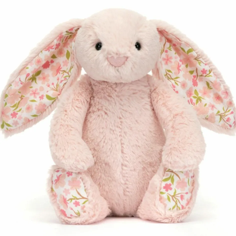 Peluche Bashful Lapin en fleurs Cerise (18 cm)|Jellycat Sale