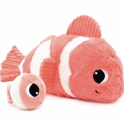 Clearance Les Déglingos Peluche Bigou maman et bébé Les Ptipotos Corail (38 cm)
