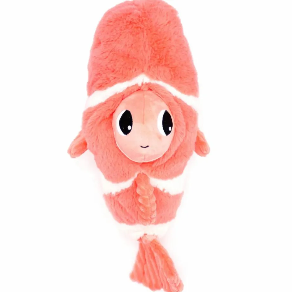 Clearance Les Déglingos Peluche Bigou maman et bébé Les Ptipotos Corail (38 cm)