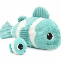 Sale Les Déglingos Peluche Bigou maman et bébé Les Ptipotos Aqua (38 cm)