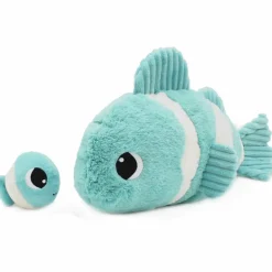Sale Les Déglingos Peluche Bigou maman et bébé Les Ptipotos Aqua (38 cm)